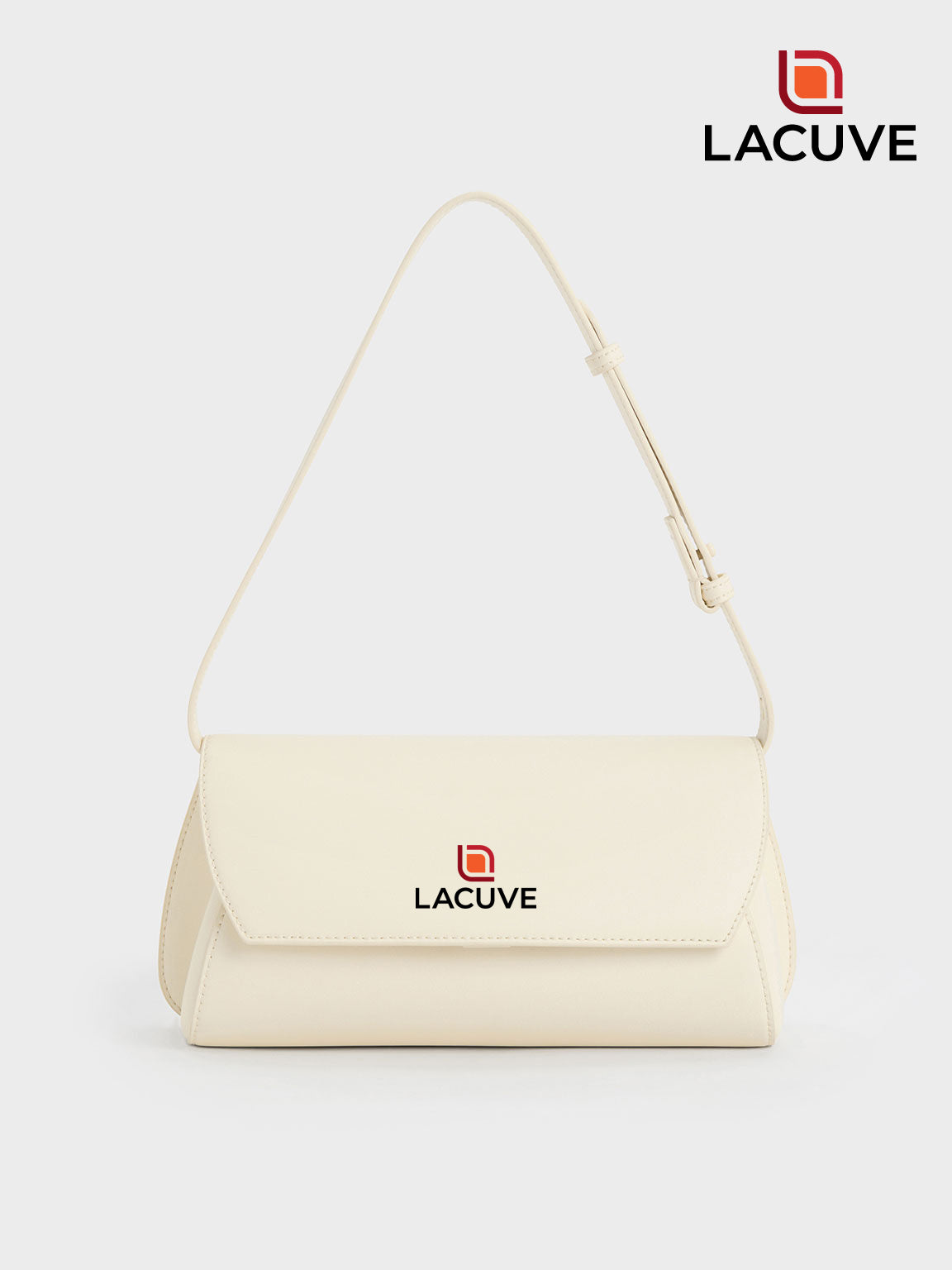 LACUVE™-Cassiopeia Front Flap Shoulder Bag - Cream